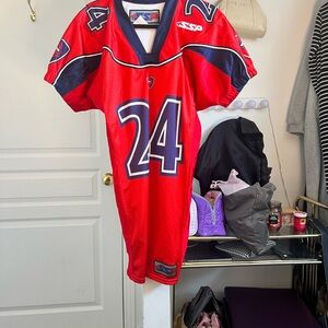Red Football Jersey with Number 24